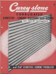 1947 The Philip Carey Manufacturing Company ASBESTOS