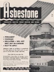 1953 Asbestone Corporation ASBESTOS