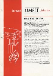 1961 Turner & Newall Sprayed LIMPET Asbestos Fire Protection