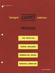 1960 Turner & Newall Sprayed LIMPET Asbestos