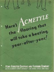 1949 ACME Asbestos Covering and Flooring Company