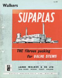 1969 James Walker & Co. Ltd.  Catalog ASBESTOS SUPAPLAS